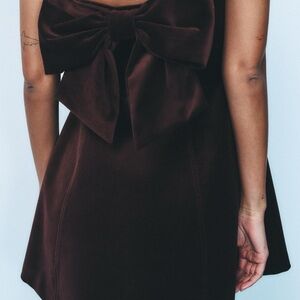 Sold out Zara Dress with Bow Detail NWT